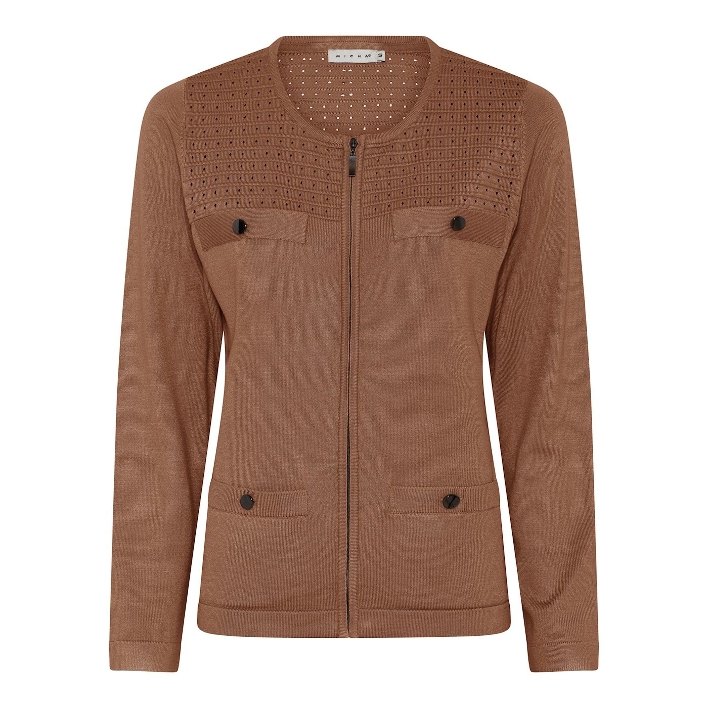MICHA Viscose Strik - Cognac - S
