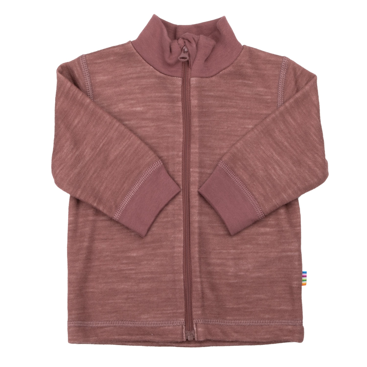 Cardigan w.collar&zip.