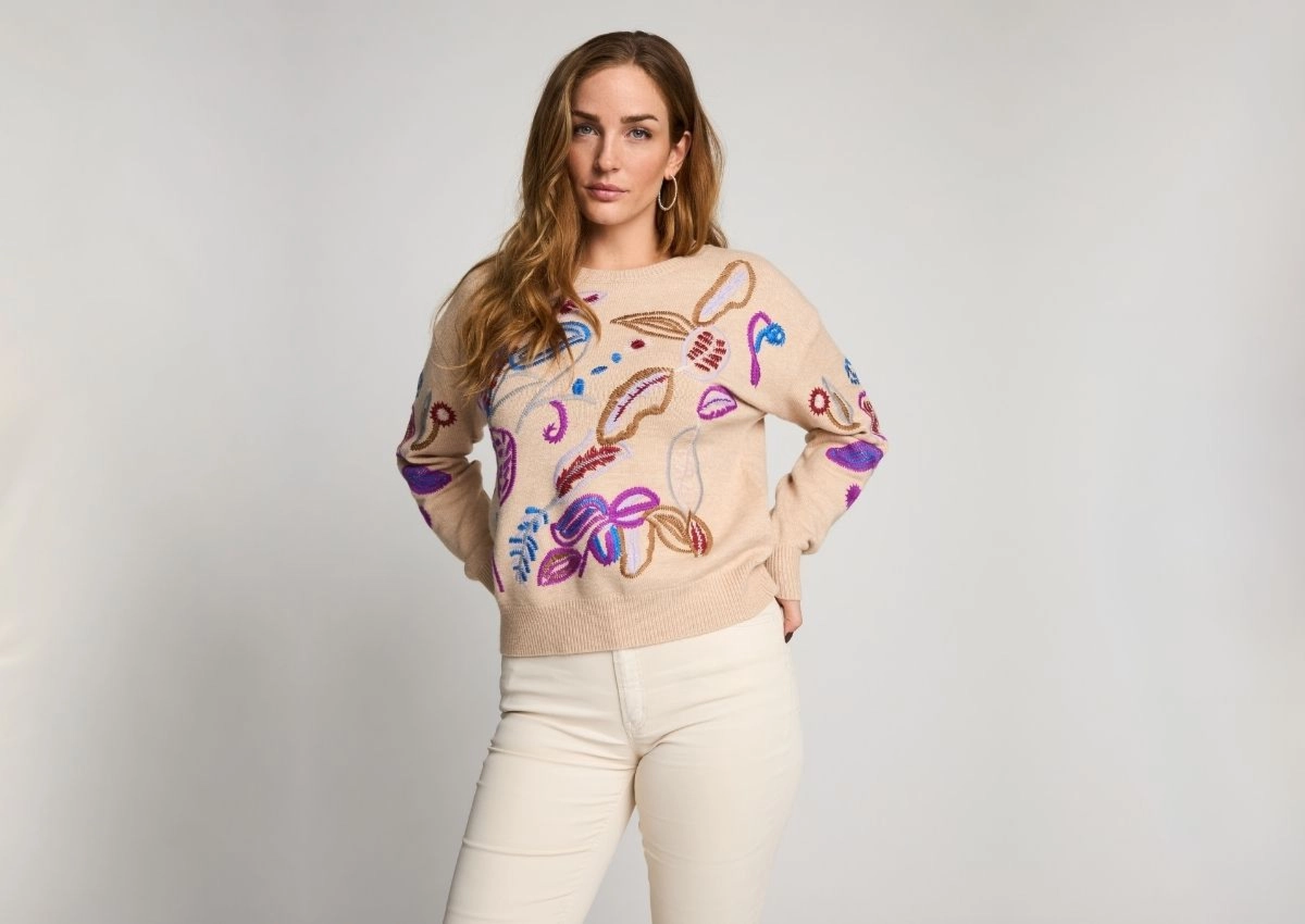 Micha Autumn Border knit fit