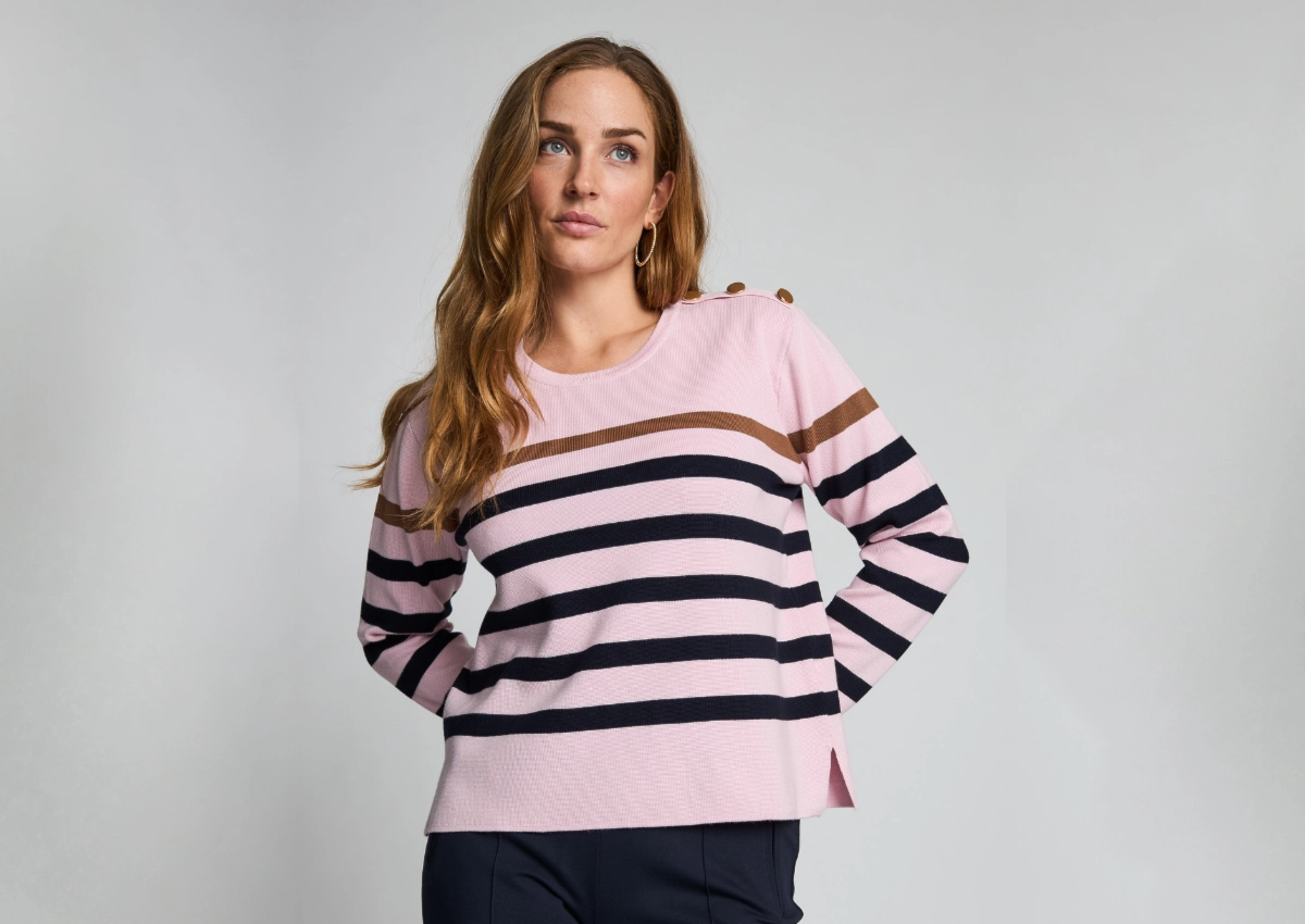 Micha Autumn Border knit fit